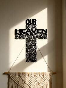 1pc Elegant Metal Cross Wall Decor, Minimalist Design - Perfect Housewarming Gift For Music Lovers And Antique Collectors, Ideal For Home, Room, Bedroom, Wall Decoration - Black a - View 8