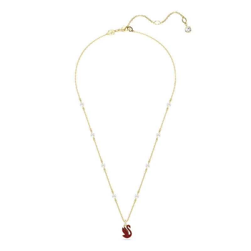 Collar con colgante de cisne de Swarovski para mujer - Rojo 5677599 - Ver 1