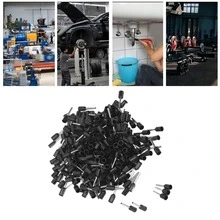 1000Pcs Ferrule 22AWG Insulated Crimping Wire Terminal Set Kit For Equipment E0508 - 黑色 - 查看 1