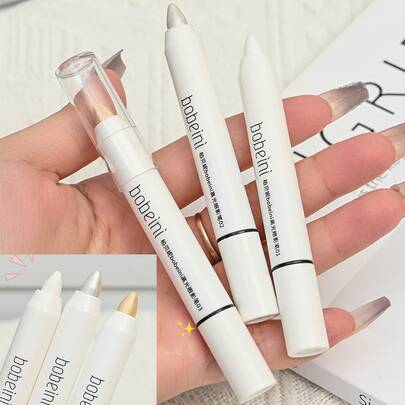 1 Bộ trang phục hóa trang con tằm nằm sáng tạo, bút dạ quang và phấn mắt màu trắng ngọc trai.