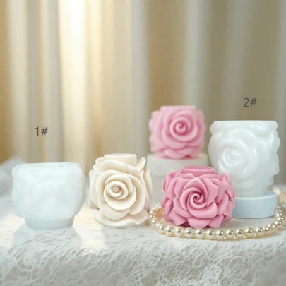 Nuevo molde de silicona extra grande de estilo europeo para velas, molde para hornear pasteles y mousses