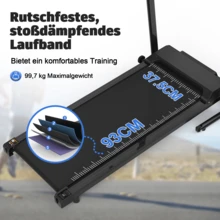 Folding Treadmill With Handle Bar, 300 LBS Weight Capacity, Portable Walking Pad Treadmills For Home,APP Control,2.5HP - View 3