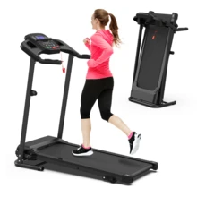Folding Treadmill For Home Use, 2.5HP Quiet Motor, 0.5–7.5 MPH With 8% Manual Incline, Compact Electric Treadmill With LED Display, 300 LBS Capacity, Cup Holder & Safety Key - 查看 2