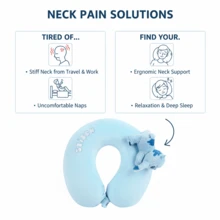 Disney Plush Doll Doll, High-Quality Sleep Pillow, Cute Sofa Bed Decor, Memory Foam, U-Shaped Pillow, Travel Neck Pillow, Airplane Sleep Pillow, Neck Pillow, Cervical Pillow, Portable U-Shaped Pillow, U-Shaped Memory Foam Neck Pillow, Travel Driving Neck Pillow, Cervical Pillow - Multicolor - View 6