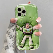 Disney.‌ What Plush Woody And Buzz Lightyear Patterned Phone Case Featuring An Iconic Space Explorer Design. Compatible With IPhone 17, 16, 15, 14, 13, 12, And 11 Pro Models. Made Of Flexible TPU With Shockproof Protection. Perfect As A Gift For Family, Friends, Birthdays, Holidays, And Special Occasions. - 白色 - 查看 3