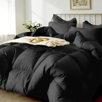 7-Pcs Or 5-Pcs Soft And Breathable Checkered Comforter Sets Queen, As A Family Gift. Includes Fitted Sheet, Flat Sheet, Pillowcase And Comforter, Bed In A Bag, A Luxurious Bedding Set, Machine Washable