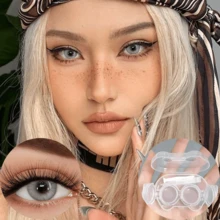 39 Pairs Of Colored Contact Lens, Offering Various Color Options. Equipped With A Contact Lens Case And Wearing Tools, Suitable For Year-Round Use, For Eye Makeup, Role-Playing, Festival Event Dressing, Halloween Costume Cosplay, Etc. - Nhiều màu - Xem 17