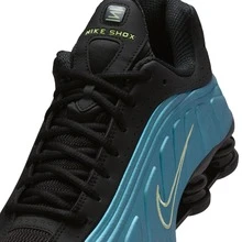 Nike Shox R4 Sapphire Light Liquid Lime IF4849-500 Men's Fashion Sneaker New - Blue and Black - View 4