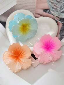 1/3/6 Peças Presilhas de Cabelo com Flor Espiral, Acessórios de Cabelo Elegantes para Praia e Férias, Grampos de Cabelo de Verão para Looks de Praia, Viagem, Festa - Multicolorido - Visão 8