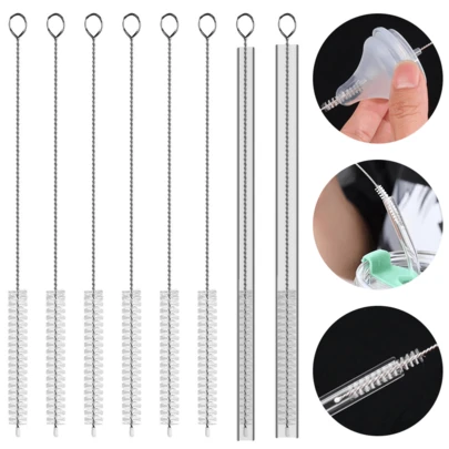 Bộ 5 cọ vệ sinh ống hút, cọ vệ sinh ống hút tái sử dụng, siêu dài, dùng cho cốc 14oz, 20oz, 30oz, 40oz. Thích hợp cho tất cả các loại ống hút bằng nhựa, thủy tinh, thép không gỉ và silicon.