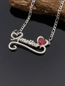 Bộ trang sức đá quý theo tháng sinh cá nhân hóa: Nhẫn và bông tai khắc tên, dây chuyền thép không gỉ hai mặt khắc tên, quà tặng trang sức cá nhân hóa, quà tặng gia đình, quà tặng cho mẹ mới sinh, quà sinh nhật, quà tặng dây chuyền đá quý theo tháng sinh gia đình tùy chỉnh cho thiếu nữ, phụ kiện du lịch mùa hè chống thấm nước và không phai màu. - Nhiều màu - Xem 20