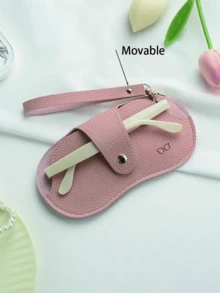 1 Peça Estojo para Óculos à Prova de Choque, Caixa de Armazenamento de Óculos da Moda para Óculos de Prescrição, Óculos Bloqueadores de Luz Azul, Caixa Protetora Portátil para Óculos com Gancho, Design Minimalista, À Prova de Poeira, Adequado para Óculos de Sol, Óculos de Prescrição, Óculos Bloqueadores de Luz Azul, Óculos sem Armação, Essencial de Viagem Unissex - Multicolorido - Visão 4