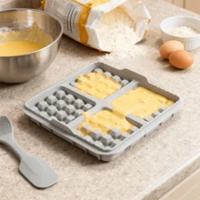 Reusable Air Fryer Waffle Mold, Silicone Waffle Maker Tray For Homemade Breakfast & Desserts - Multicolor - View 11