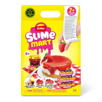ZURU Small Bag(Strawberry Cheesecake) , Slime Toy Crafts For Kids Kidults, Soft Slime Making Kit