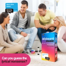 Music Lyric Game Card, Funny Song Lyric Party Board Game, Misheard Song Name Nonsensical Lyric Card, Family Game Night Party Board Game, Music Knowledge And Vocabulary Challenge - 彩色 - 查看 6