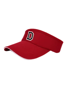 1pc Women's Lightweight Sun Hat, 26 Letters Design, Curved Brim, Suitable For Running And Outdoor Activities, Sun Protection Breathable Sports Cap - Red - View 9