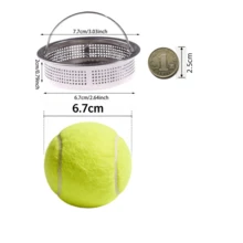 1 pieza Colador de fregadero de acero inoxidable de tamaño pequeño - Protector de drenaje de cocina eficiente, fácil de limpiar, anti-obstrucción, anti-óxido, apto para lavavajillas - Accesorio de cocina esencial para uso doméstico, restaurante y comercial - Plateado - Ver 6