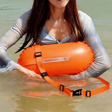1PC PVC Inflatable Swim Buoy With Tow Float, Adjustable Waist Belt, For Swimmers Triathletes Divers - Multicolor - View 1