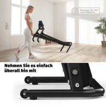 Folding Treadmill With Handle Bar, 300 LBS Weight Capacity, Portable Walking Pad Treadmills For Home,APP Control,2.5HP - View 5