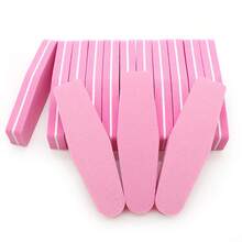 Bộ 10 dũa móng tay bằng mút xốp màu hồng, độ nhám 100/180, dụng cụ đánh bóng móng chuyên nghiệp, dụng cụ cắt tỉa và đánh bóng móng. - Nhiều màu - Xem 7