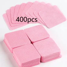 2000/1000/200 miếng khăn lau móng tay - Miếng tẩy sơn móng tay chuyên nghiệp không xơ, khăn lau gel UV, dụng cụ làm sạch trước và sau khi làm móng (Màu hồng) - Hồng - Xem 7