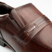 Kit 4x1 Rafarillo Men's Dress Shoes In Comfortable Leather, New Release, For Weddings And Work + Belt + Socks + Shoehorn, Original Mahogany Black Footwear 45030 - Rỉ Nâu - Xem 6