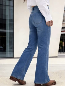 Quần jean nữ denim có thể giặt được - Mẫu quần thời trang thường ngày đa năng cho mùa xuân - Rửa tối - Xem 2