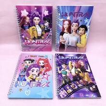 Hasbro 4本K-POP恶魔女团螺旋笔记本，高人气卡通可爱文具，学生必备 - 彩色 - 查看 5