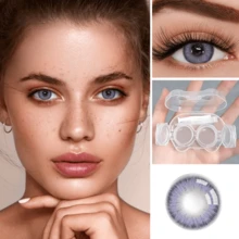 39 Pairs Of Colored Contact Lens, Offering Various Color Options. Equipped With A Contact Lens Case And Wearing Tools, Suitable For Year-Round Use, For Eye Makeup, Role-Playing, Festival Event Dressing, Halloween Costume Cosplay, Etc. - Nhiều màu - Xem 12