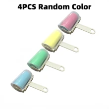 1pc Reusable Pet Hair Remover Roller - With Ergonomic Handle And Sticky Brush, Washable Pet Grooming Tool For Furniture, Clothing, Home Cleaning And Pet Grooming - 1. Handle With Cover (color Sent Randomly) - View 12