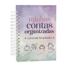 Planejador Financeiro A5 | Controle de Gastos e Contas | Organize Sua Vida Financeira | Caderno Finanças Minhas Contas Organizadas | Tam. A5 Capa Dura - MCOrg Mod. 02 - Visão 1