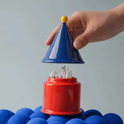 1 hộp đựng tăm Dopamine, giá đựng tăm sáng tạo, hộp đựng tăm bông, đồ trang trí nhà cửa, phụ kiện nhỏ, đồ dùng gia đình > Phụ kiện bàn làm việc > Hộp đựng tăm