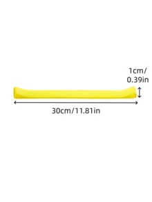 1pc Random Color High Elastic Silicone Strap, Reusable Towel Fixing Strap Suitable For Beach Chairs, Multi-Color Silicone Binding Strap For Book Organization And Daily Storage - Multicolor - View 3