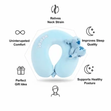 Disney Plush Doll Doll, High-Quality Sleep Pillow, Cute Sofa Bed Decor, Memory Foam, U-Shaped Pillow, Travel Neck Pillow, Airplane Sleep Pillow, Neck Pillow, Cervical Pillow, Portable U-Shaped Pillow, U-Shaped Memory Foam Neck Pillow, Travel Driving Neck Pillow, Cervical Pillow - Multicolor - View 5