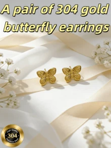 OBOVAY 1/3/6 paires de boucles d'oreilles en acier inoxydable 304 inaltérable, clous en forme de coquillage de style vintage, design audacieux et exagéré, parfaites pour les jeunes femmes assistant à des fêtes, ou comme cadeaux d'anniversaire, de la Saint-Valentin pour maman, épouse ou amies. Accessoires pour femmes, bijoux dorés, accessoires dorés - Or jaune - Voir 4