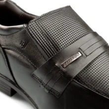 Kit 4x1 Rafarillo Men's Dress Shoes In Comfortable Leather, New Release, For Weddings And Work + Belt + Socks + Shoehorn, Original Mahogany Black Footwear 45030 - 黑色 - 查看 6