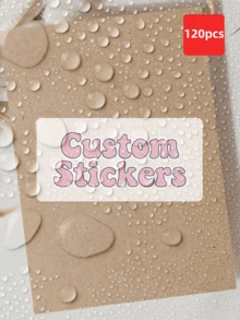 1–120 st. rektangulära klistermärken – med personliga etiketter, varumärkeslogotyper, företagsdekaler, fraktetiketter och ordersigill. Dessa klistermärken fungerar som den perfekta sista touchen för bröllopsgåvor, födelsedagspresentpåsar, kuvertsigill, festdekorationer och ljus. - Multifärgad - Visa 50