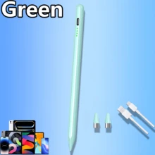 Bút cảm ứng tương thích với máy tính bảng Android, sạc nhanh Apple Pencil, bút cảm ứng điện dung độ chính xác cao dành cho iOS, máy tính bảng Kindle, bao gồm ngòi thay thế và cáp sạc. - Nhiều màu - Xem 16