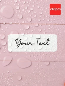 1/60/120/240/360 Pcs Customized Name Labels And Personalized Text Stickers, Transparent Waterproof Vinyl Material, Perfect For Labeling Toiletries And Storage Boxes, Convenient For Personal Item Identification, Suitable For Distinguishing Pencils, Notebooks, Backpacks, Lunch Boxes, Water Bottles, Desk Storage, School Supplies, Ideal For Teenagers, High School Students, College Freshmen, College Graduates, Teachers, Professors, Parents - Multicolor - View 29