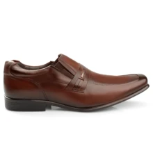 Kit 4x1 Rafarillo Men's Dress Shoes In Comfortable Leather, New Release, For Weddings And Work + Belt + Socks + Shoehorn, Original Mahogany Black Footwear 45030 - Rỉ Nâu - Xem 2