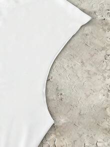 男士街头休闲印花背心，时尚人体图案，夏季款 - 白色 - 查看 4