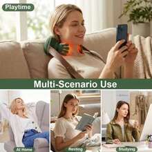 1pc Neck And Shoulder Massager, Bionic Heating Massager, Acupoint Neck Massager With 4D Kneading Massage Function, Simulating The Comfort Of Real Human Palm Massage. This Neck Massager Is Like A Private Masseuse, Making It The Perfect Gift For Parents. - Multicolor - View 5
