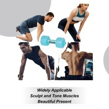 1pc Refillable Dumbbell Water Bottle, Portable Dumbbell For Home Gym Arm Strength Training - Multicolor - View 12