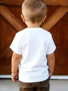 Disney-Licensed Casual And Simple Round-Neck Short-Sleeve T-Shirt Features Buzz Lightyear And Woody From 'Toy Story', Specially Designed For Infants, Suitable For Both Boys And Girls, Making It An Ideal Choice For Wearing On A Disney Trip In The Summer. - 白色 - 查看 2