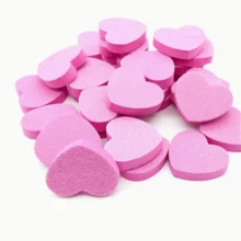 5/20pcs/Lot Mini Nail File Pink Love Design Sponge Polishing Nail File Buffing Sanding Block Manicure Pedicure Tools - Pink Heart - View 3
