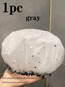 1/2/4件套防水可重复使用浴帽套装 - 加厚款，随机颜色图案 | 沙龙及居家沐浴必备，女士护发浴帽（浴室配件） - 彩色 - 查看 17