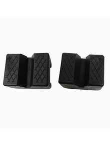 1/2pcs Rubber Pad For Car Jack - Durable Rubber Pad Support Adapter, Black Grooved Floor Jack Pad, Slip-Resistant Rubber Surface, Provides Vehicle Support, Fits Most Cars, Trucks, SUVs, Vehicle Repair - Multicolor - View 8