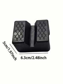 1/2pcs Rubber Pad For Car Jack - Durable Rubber Pad Support Adapter, Black Grooved Floor Jack Pad, Slip-Resistant Rubber Surface, Provides Vehicle Support, Fits Most Cars, Trucks, SUVs, Vehicle Repair - Multicolor - View 2