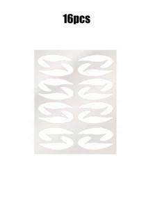 64 piezas Juego profesional de plantillas para sombras de ojos y delineador, hecho de tela no tejida, 4 estilos, incluye herramientas de maquillaje para sombras de ojos y delineador - Juego de plantillas de maquillaje de tela no tejida, adecuado para diversos maquillajes de ojos, sombras de ojos, maquillaje de escenario, regalos, viajes, uso diario, artículos esenciales de viaje - Multicolor - Ver 6