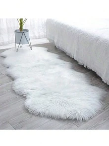Thảm trải sàn/thảm lót chống trượt bằng len giả, thảm trong nhà kiểu tối giản hiện đại, thảm nhỏ mềm mại, thảm dệt kim, thích hợp cho phòng khách, phòng ngủ, phòng chơi game, ký túc xá, ghế sofa, trang trí phòng, khu vực học tập và giải trí - Dễ dàng vệ sinh, lựa chọn lý tưởng cho trang trí nhà cửa quanh năm. Có thể dùng làm thảm phòng khách, thảm phòng ngủ hoặc thảm cạnh giường sang trọng theo phong cách tối giản. - trắng - Xem 19